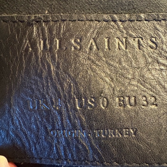 All Saints Hendon Moto Jacket (Size US 0 / UK 4 / EU 32) - Picture 4 of 16